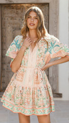 Nalita Mini Dress - Aurora Print