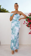 Coda Maxi Dress - Blue Floral