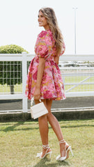 Abel Mini Dress - Pink