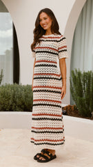 Laylani Maxi Dress - Natural Stripe