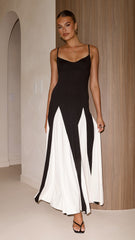 Darcie Maxi Dress - Black / Nude