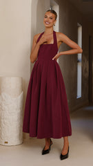 Kristen Maxi Dress - Wine