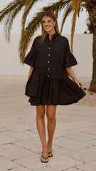 Viola Mini Dress - Black