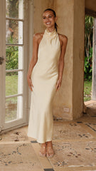 Rina Midi Dress - Yellow