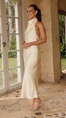 Rina Midi Dress - Yellow