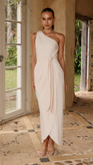 Clara One Shoulder Maxi Dress - Ivory