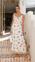 Airlie Maxi Dress - Shell Print