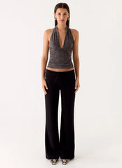 Aylssa Halter Top - Ash