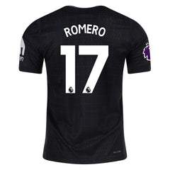 Nike Romero Tottenham Hotspur Authentic Away Jersey 25/26 w/ EPL Patch (Black/Iron)