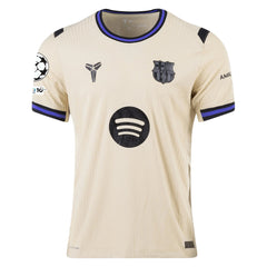 Nike Fermin Lopez Men's FC Barcelona Authentic Away Jersey w/ Champions League Patches (Team Gold/Persian Violet/Black)
