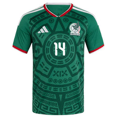 adidas Men's Chicharito Mexico Authentic Home 2026 World Cup Jersey (Bold Green)