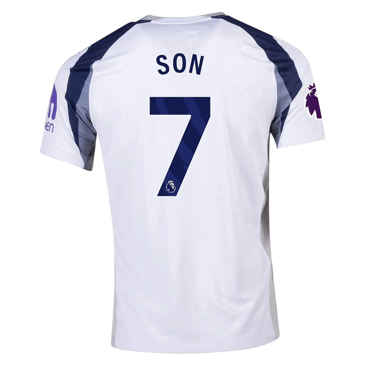 Nike Son Heung-min Tottenham Hotspurs Home Jersey w/ EPL + No Room For Racism Patch 25/26 (White/Iron/Binary Blue)