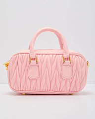 Maraise Quilted Vegan Leather Top Handle Bag