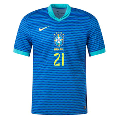 Nike Mens Brazil Endrick Away Jersey 24/25 (Soar/Dynamic Yellow)