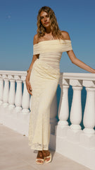 Tiarna Off The Shoulder Maxi Dress - Yellow