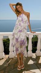 Soho Maxi Dress - Lilac Floral