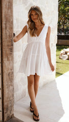 Pip Mini Dress - White