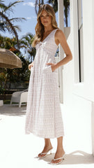 Monica Midi Dress - Atlas Print