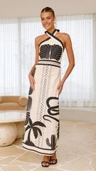 Boe Halter Maxi Dress - Palm Canyon