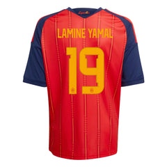 adidas Youth Lamine Yamal Spain World Cup Home Jersey 2026 (Vivid Red)