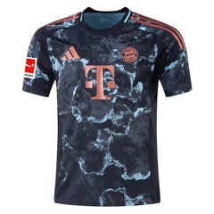 adidas Bayern Munich Thomas Mueller Away Jersey w/ Bundesliga Patch 24/25 (Black/Copper/Blue)