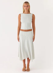 Katta Midi Skirt - Vintage Stripe