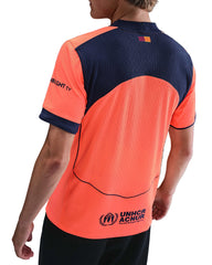 Nike Lamine Yamal FC Barcelona Third T90 Authentic Jersey 25/26 w/ Champions League Patches (Bright Mango/Midnight Navy)