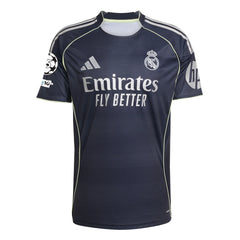 adidas Bellingham Real Madrid 25/26 Away Jersey w/ Champions League Patches (Legend Ink)