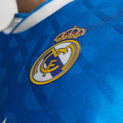 adidas Men's Real Madrid 25/26 Authentic Third Jersey (Blue)
