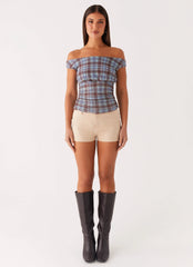 Zahli Off Shoulder Top - Shoreline Check