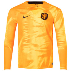 Nike Netherlands Long Sleeve Home Jersey 22/23 (Laser Orange/Black)