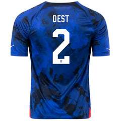 Nike United States Sergino Dest Away Jersey 22/23 (Bright Blue/White)