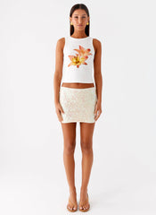 Kalita Mini Skirt - Ivory