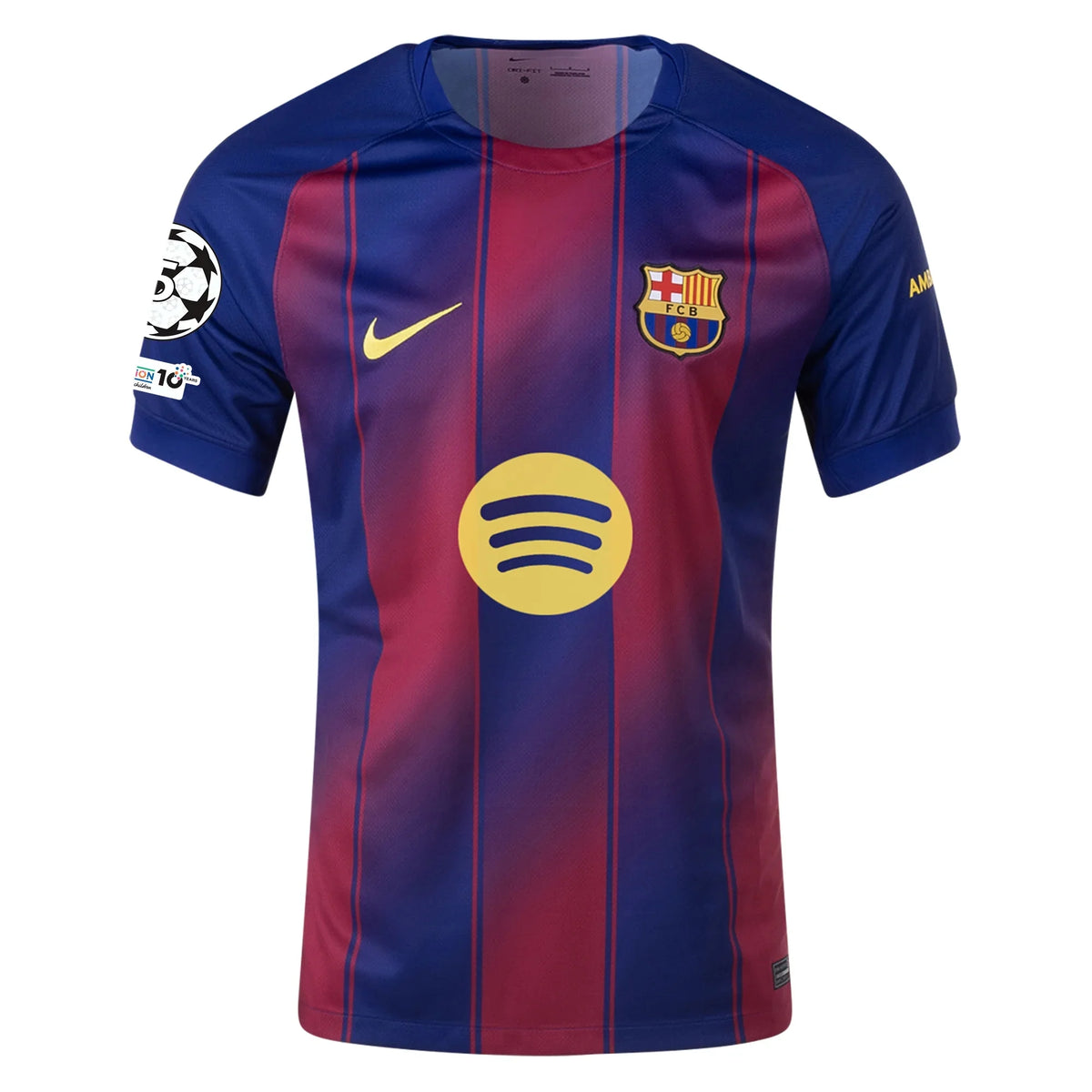 Nike FC Barcelona Home Jersey 25/26 w/ Champions League Patches (Deep Royal Blue/Midwest Gold)