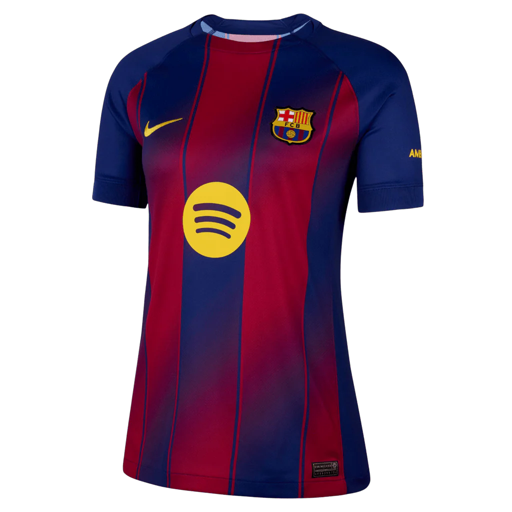 Nike Women’s Barcelona 25/26 Home Jersey (Deep Royal Blue/Noble Red/Midwest Gold)
