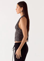 Aylssa Halter Top - Ash