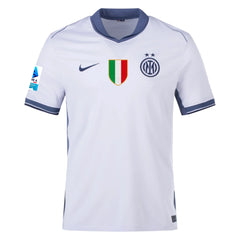 Nike Inter Milan Away Jersey w/ Serie A + Scudetto Patch 24/25 (Summit White/Iris Whisper)