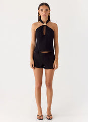 Odetta Halter Top - Black