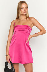 Chantell Hot Pink Mini Dress
