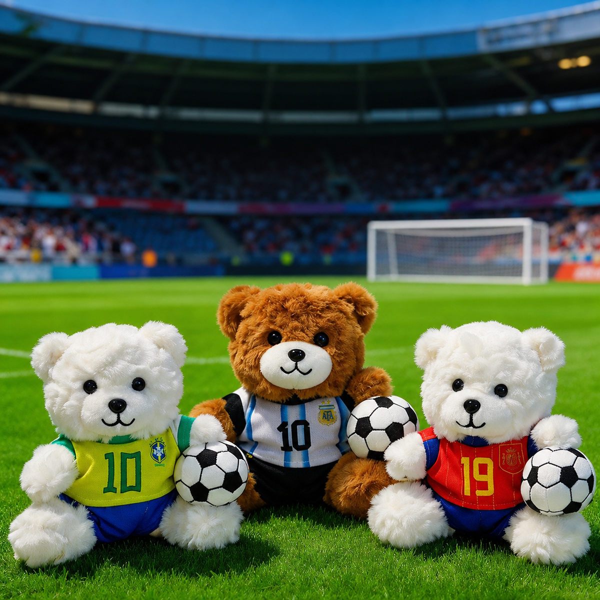 Football Fan Teddy Bear Plush Toy – Multiple Teams