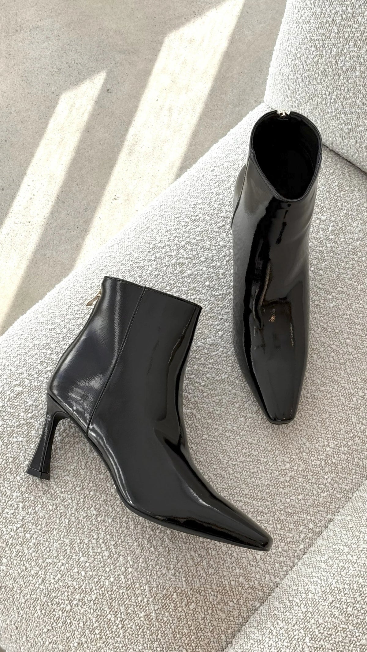 Scotty Boots - Black Crinkle Patent