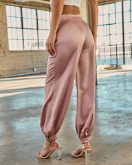 Forward Feeling Satin Joggers