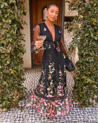 Beloved Bloom Embroidered Floral Maxi Dress