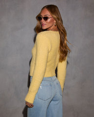 Be Still My Heart Fuzzy Knit Button Front Cardigan