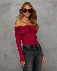 Mandie Ruched One Shoulder Top