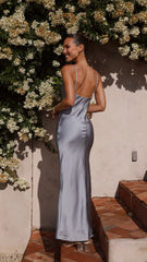 Willow Maxi Dress - Steel Blue