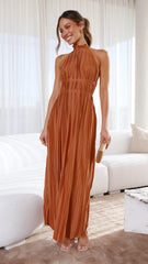 Frances Maxi Dress - Rust