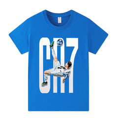 Kids’ Ronaldo Football Style T-Shirt – Multiple Variants