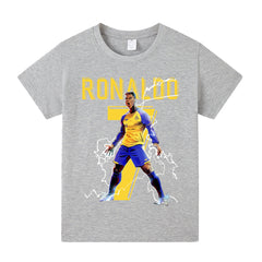 Ronaldo Al Nassr Style Kids’ Football T-Shirt - Multiple Variants