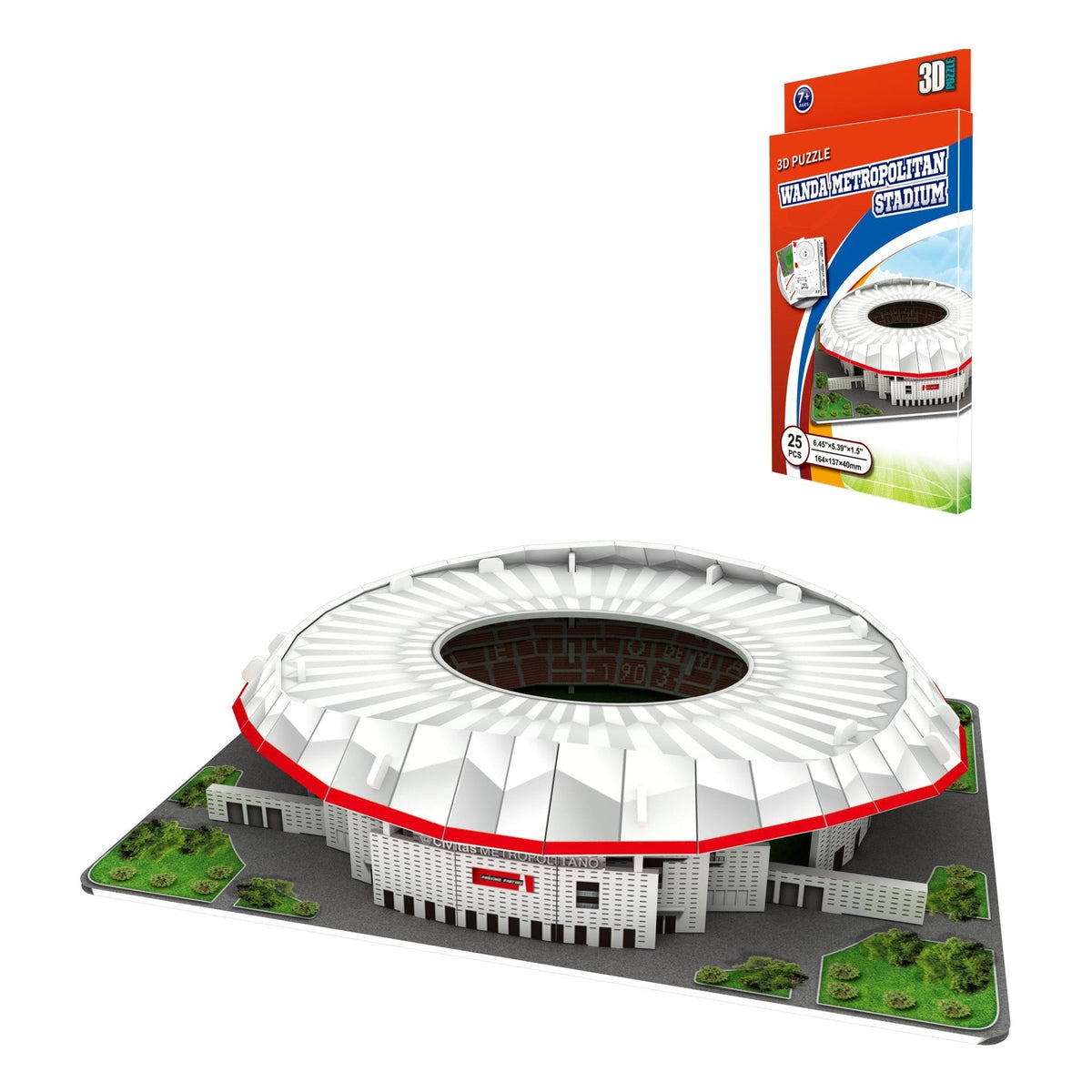 3D Paper Football Stadium Puzzle Model - Wanda Metropolitano
